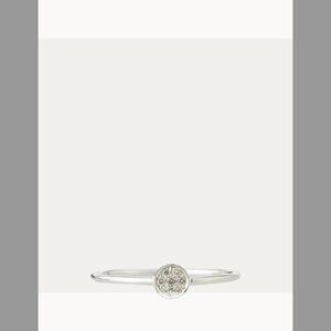 Sydney Evan Tiny Pave Diamond Disc Ring (Orig. $495) w/tax (Size 6.5) (14K) gold
